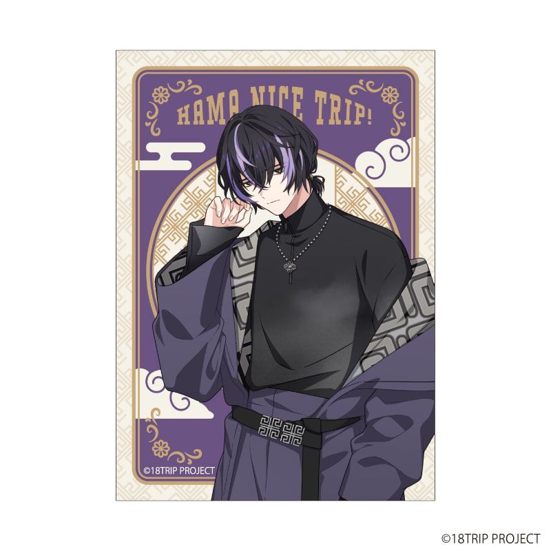 ミニフォト『18TRIP』03/雷紋コーデver. ブラインド(8種)(描き下ろしイラスト)