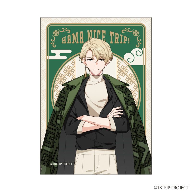 ミニフォト『18TRIP』03/雷紋コーデver. ブラインド(8種)(描き下ろしイラスト)