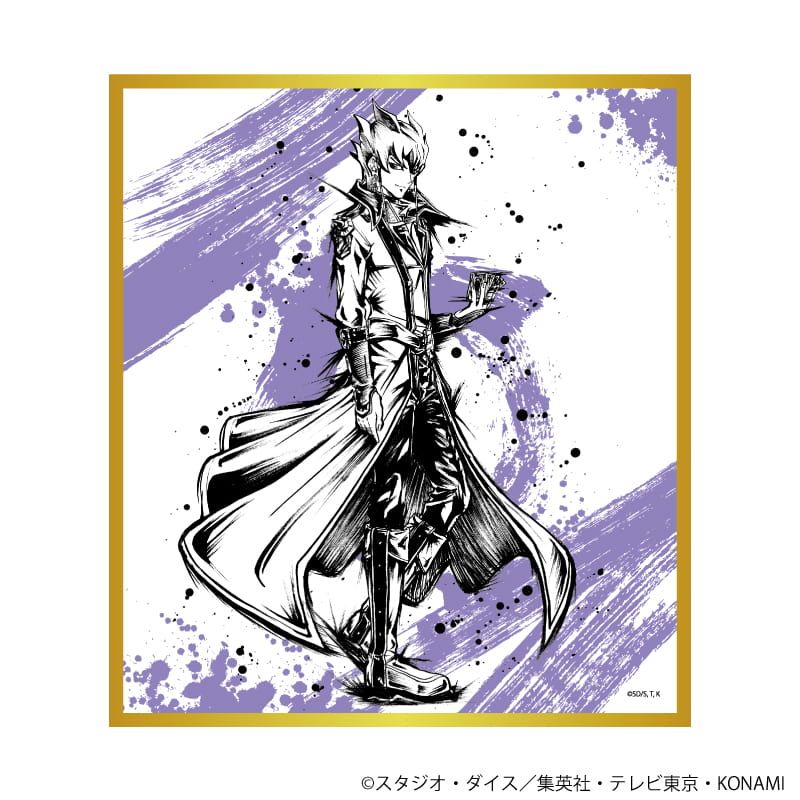 ミニ色紙「遊☆戯☆王5D's」01/ブラインド(6種)(墨絵イラスト)