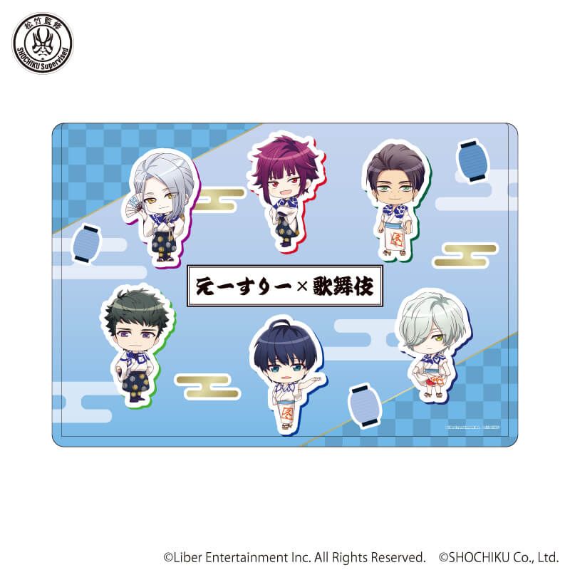 キャラクリアケース「A3!×歌舞伎」08/冬組(ミニキャライラスト)