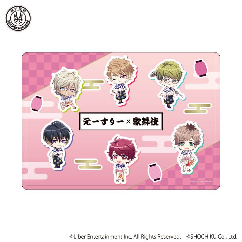 キャラクリアケース「A3!×歌舞伎」05/春組(ミニキャライラスト)