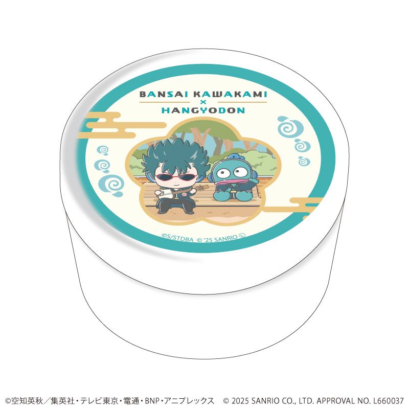 あめ玉入り缶ケース「銀魂×サンリオキャラクターズ」11/河上万斉×ハンギョドン(コラボイラスト)