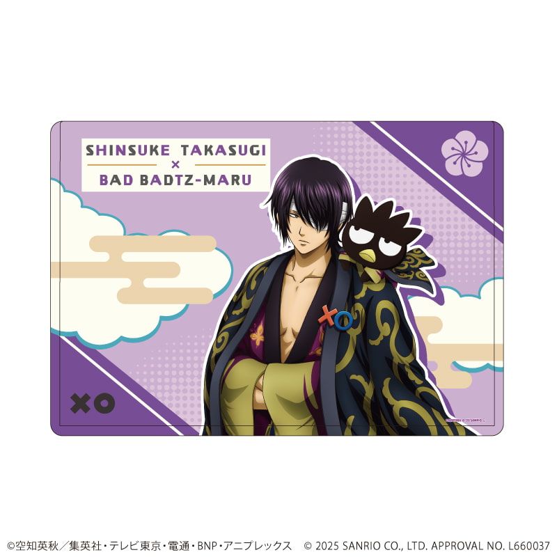 キャラクリアケース「銀魂×サンリオキャラクターズ」07/高杉晋助×バッドばつ丸(コラボイラスト)