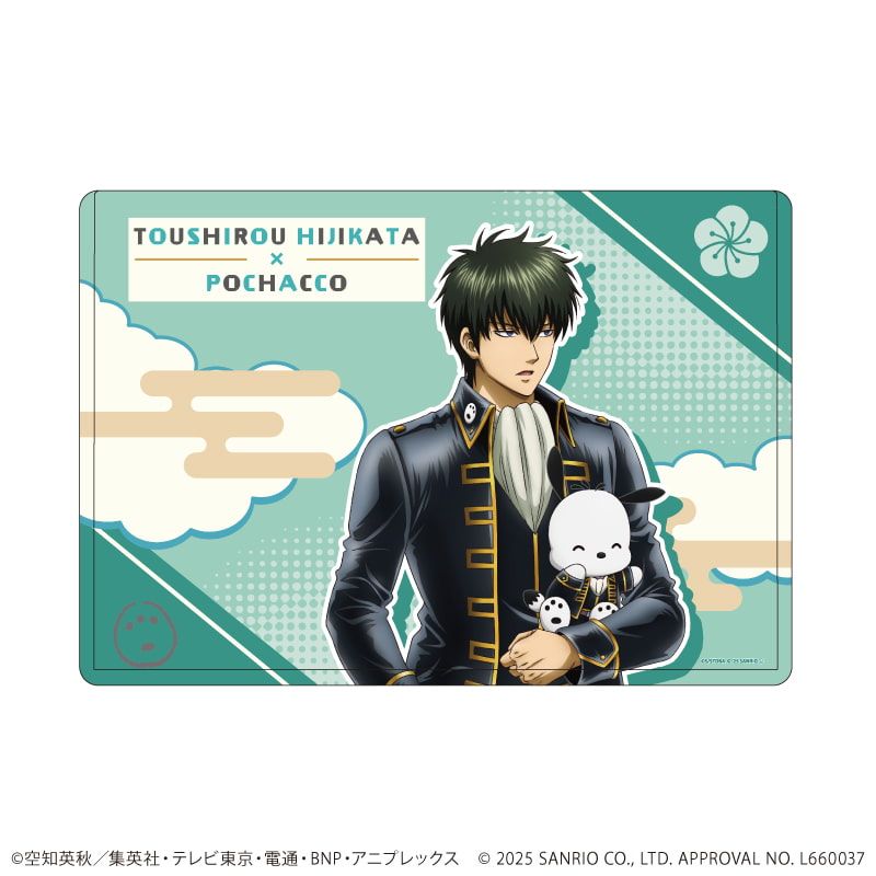 キャラクリアケース「銀魂×サンリオキャラクターズ」04/土方十四郎×ポチャッコ(コラボイラスト)