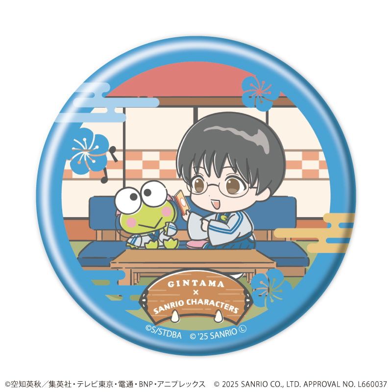 缶バッジ「銀魂×サンリオキャラクターズ」02/トレーディング(12種)(コラボイラスト)