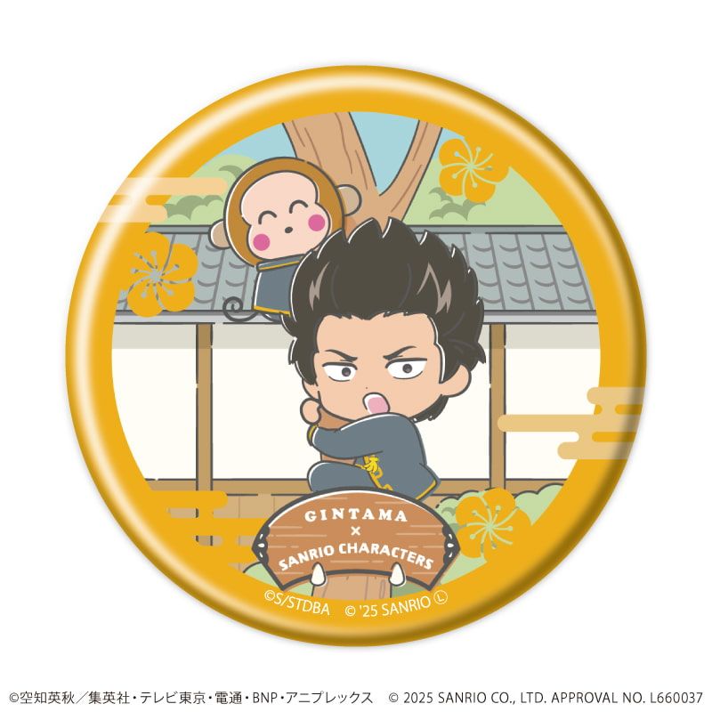 缶バッジ「銀魂×サンリオキャラクターズ」02/トレーディング(12種)(コラボイラスト)