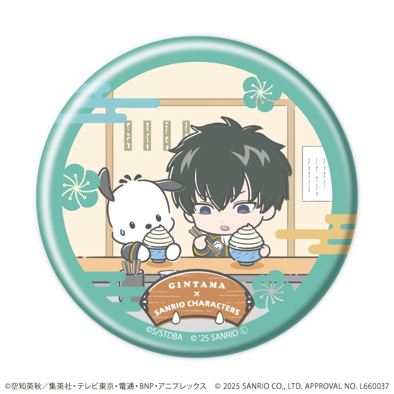 缶バッジ「銀魂×サンリオキャラクターズ」02/トレーディング(12種)(コラボイラスト)