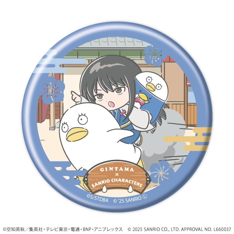 缶バッジ「銀魂×サンリオキャラクターズ」02/トレーディング(12種)(コラボイラスト)