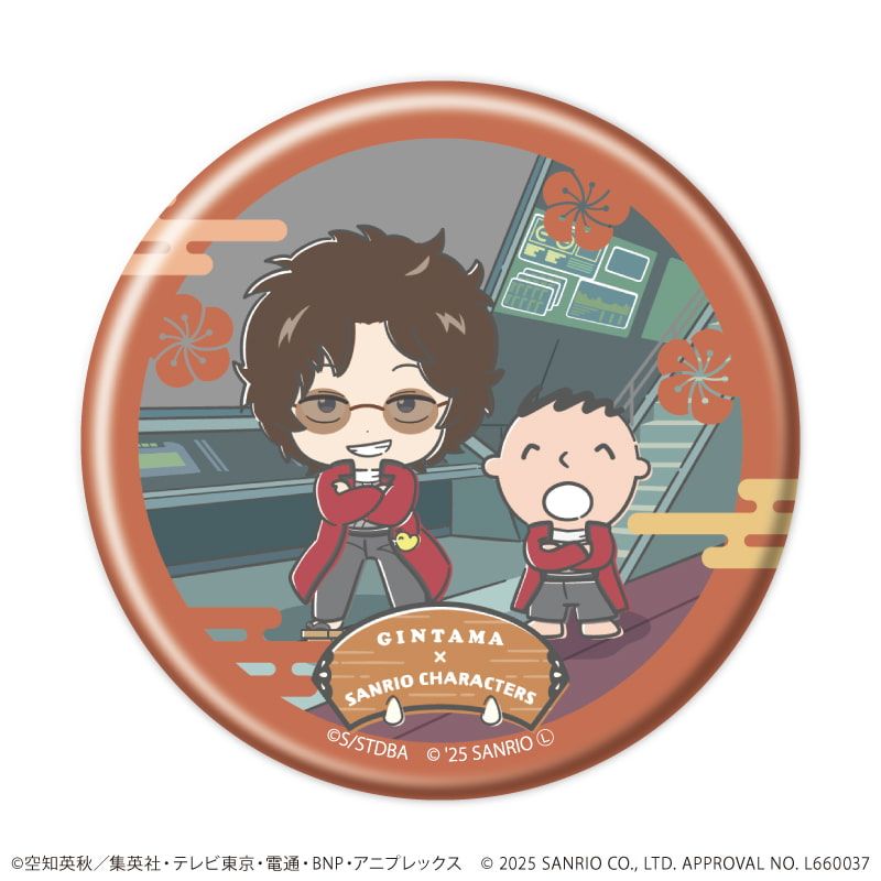 缶バッジ「銀魂×サンリオキャラクターズ」02/トレーディング(12種)(コラボイラスト)