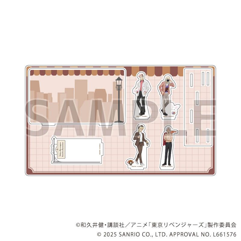 プレミアム アクリルジオラマプレート「TVアニメ『東京リベンジャーズ』×サンリオキャラクターズ」02/Bパターン(コラボイラスト)
