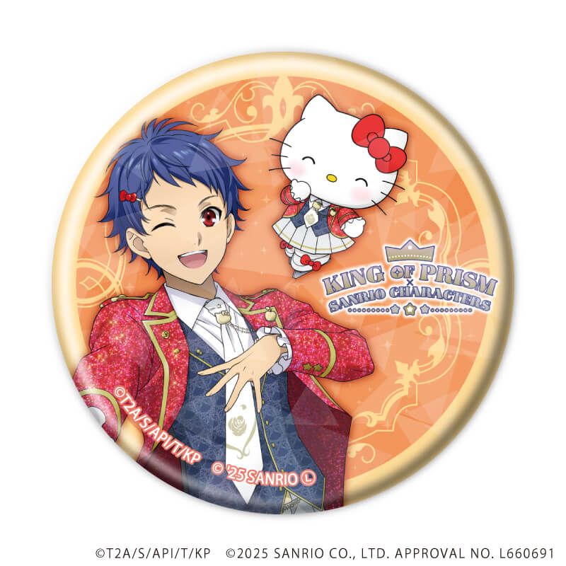 ホログラム缶バッジ「KING OF PRISM-Your Endless Call-×サンリオキャラクターズ」01/コンプリートBOX(全10種)(コラボイラスト)