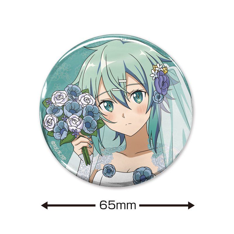 ソードアートオンライン 缶バッジ シノン ソードアート・オンライン 描き下ろし シノン 65mm缶バッジ