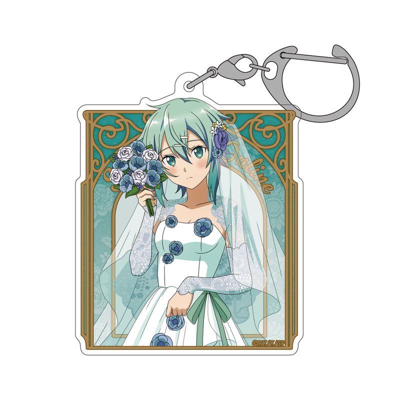 ソードアート・オンライン 描き下ろし シノン アクリルマルチキーホルダー ウェディングドレスVer.