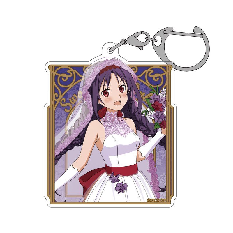 ソードアート・オンライン 描き下ろし ユウキ アクリルマルチキーホルダー ウェディングドレスVer.