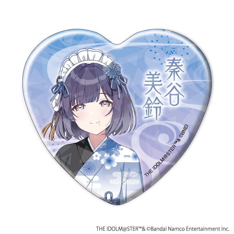 ホログラムハート型缶バッジ「学園アイドルマスター」01/和装