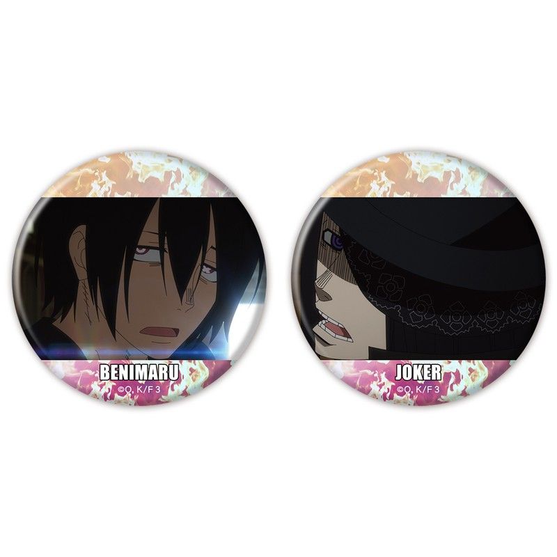 新門紅丸 ヴァルカン・ジョセフ オーロラ缶バッジ コレクションカード