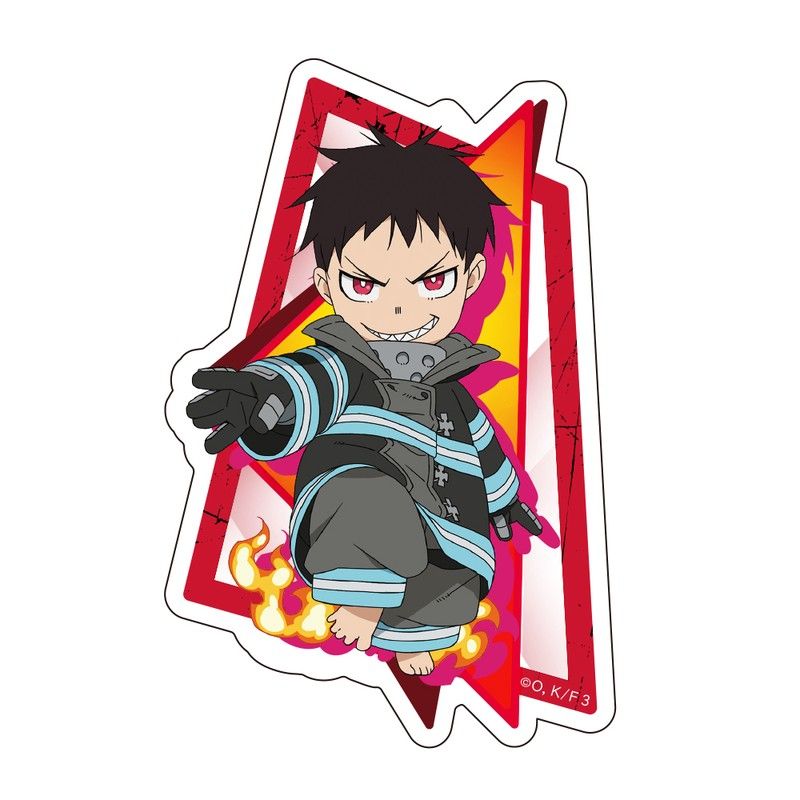 炎炎ノ消防隊 参ノ章 ダイカットステッカー 森羅日下部 ミニキャラ