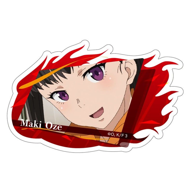炎炎ノ消防隊 参ノ章 ダイカットステッカー 茉希尾瀬