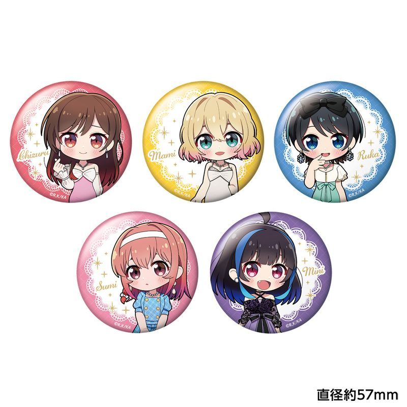 彼女、お借りします トレーディングちびキャラ缶バッジ