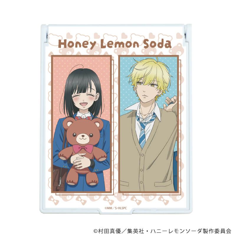デカキャラミラー「ハニーレモンソーダ」02/石森羽花＆三浦 界 ぬいぐるみver.(描き下ろしイラスト)