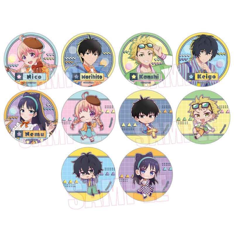 トレーディング缶バッジ ウィッチウォッチ レトロポップVer