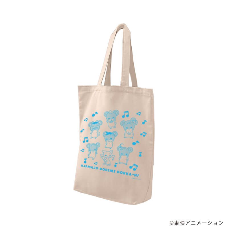 キャラトートバッグ「おジャ魔女どれみドッカ〜ン！」05/集合デザイン ハムスターver.(グラフアートイラスト)