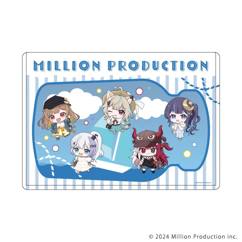 キャラクリアケース「Million Production」02/集合イラスト 夏デートver.(ミニキャライラスト)