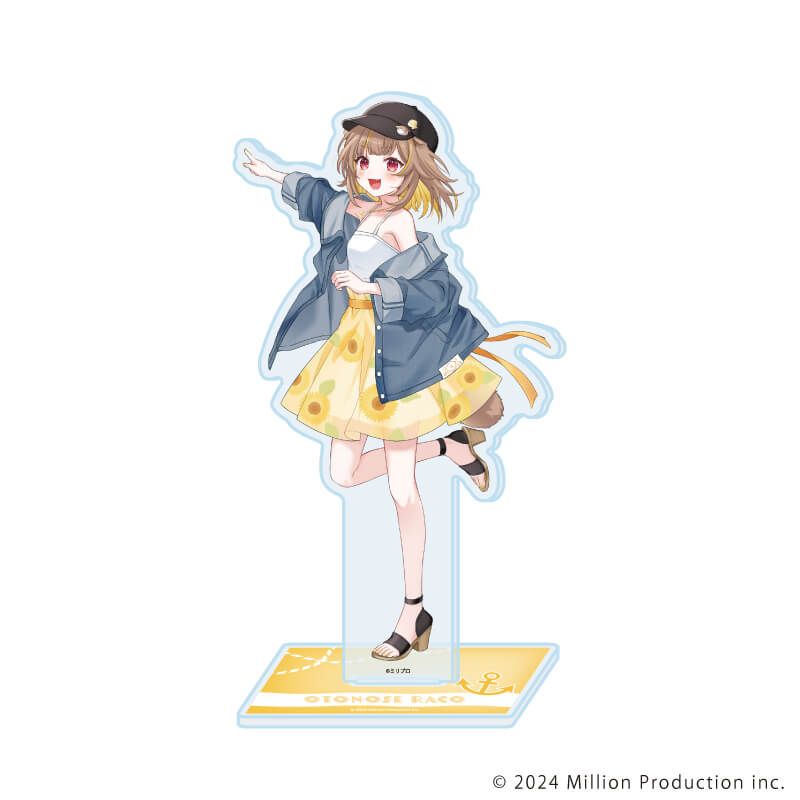 アクリルスタンド「Million Production」14/音ノ瀬らこ 夏デートver.(描き起こしイラスト)