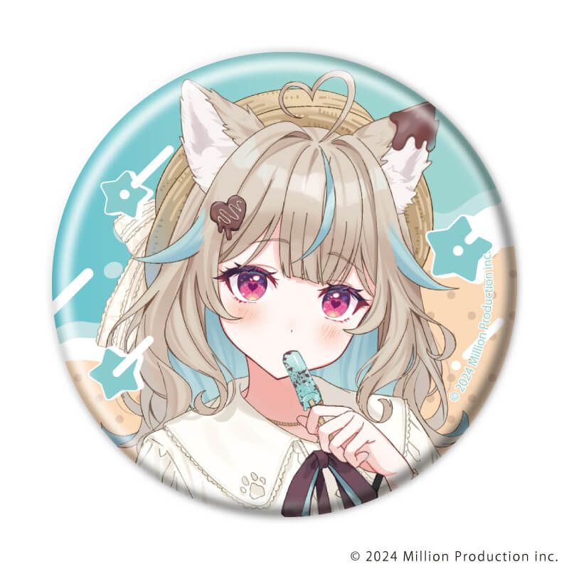 缶バッジ「Million Production」03/夏デートver. ブラインド(5種) (描き起こしイラスト)