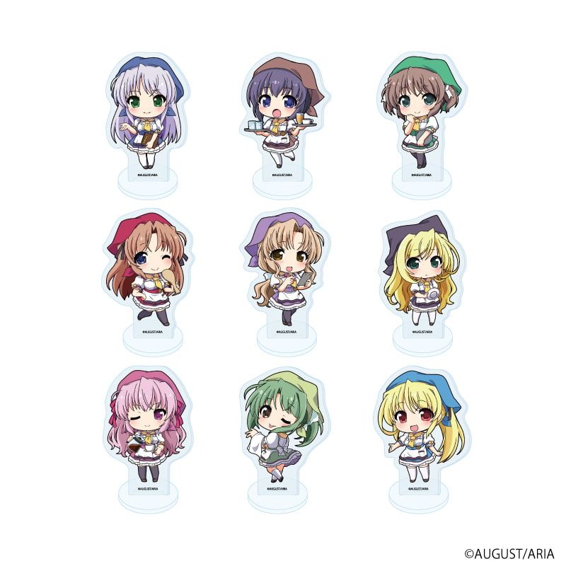 アクリルぷちスタンド「夜明け前より瑠璃色な」02/カフェver. コンプリートセット(全9種)(ミニキャライラスト)
