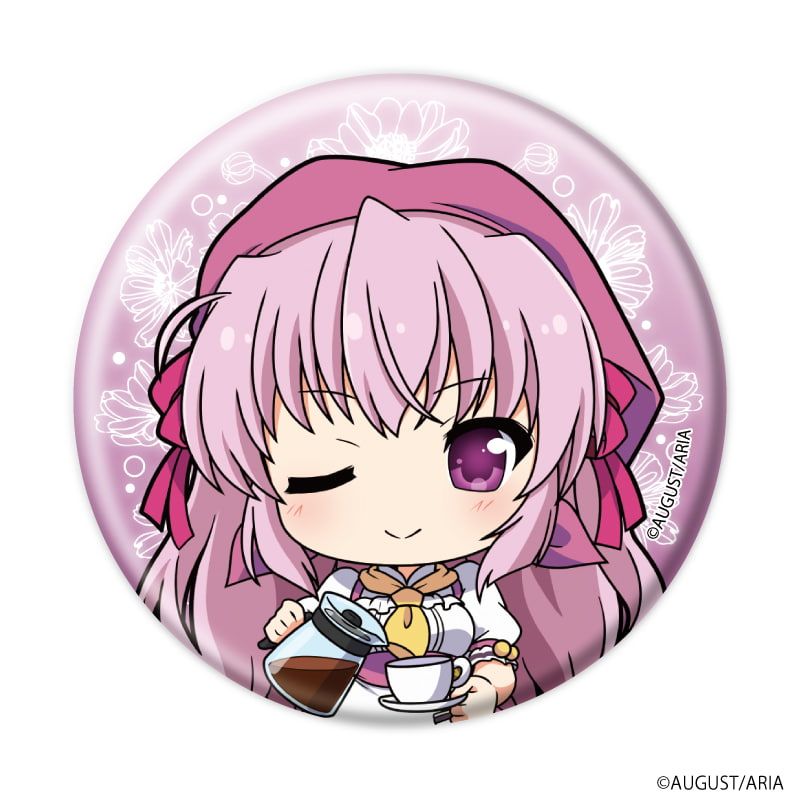 缶バッジ「夜明け前より瑠璃色な」02/カフェver. ブラインド(9種)(ミニキャライラスト)