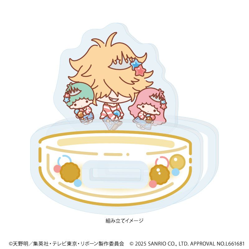 ゆらゆらアクリルスタンド「家庭教師ヒットマンREBORN!×SANRIO CHARACTERS」10/ベルフェゴール×リトルツインスターズ(コラボイラスト)