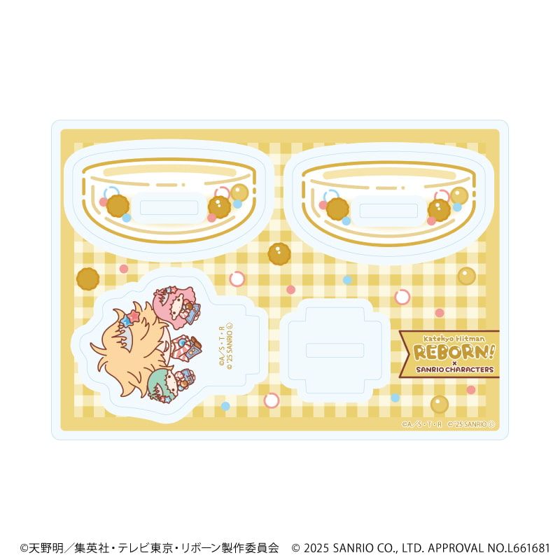 ゆらゆらアクリルスタンド「家庭教師ヒットマンREBORN!×SANRIO CHARACTERS」10/ベルフェゴール×リトルツインスターズ(コラボイラスト)