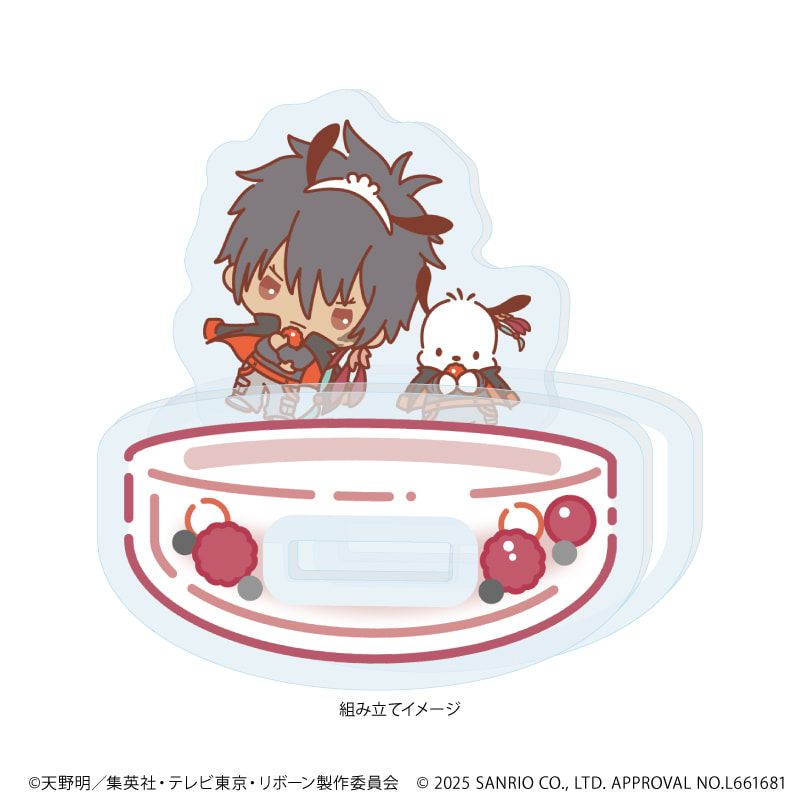 ゆらゆらアクリルスタンド「家庭教師ヒットマンREBORN!×SANRIO CHARACTERS」08/XANXUS×ポチャッコ(コラボイラスト)