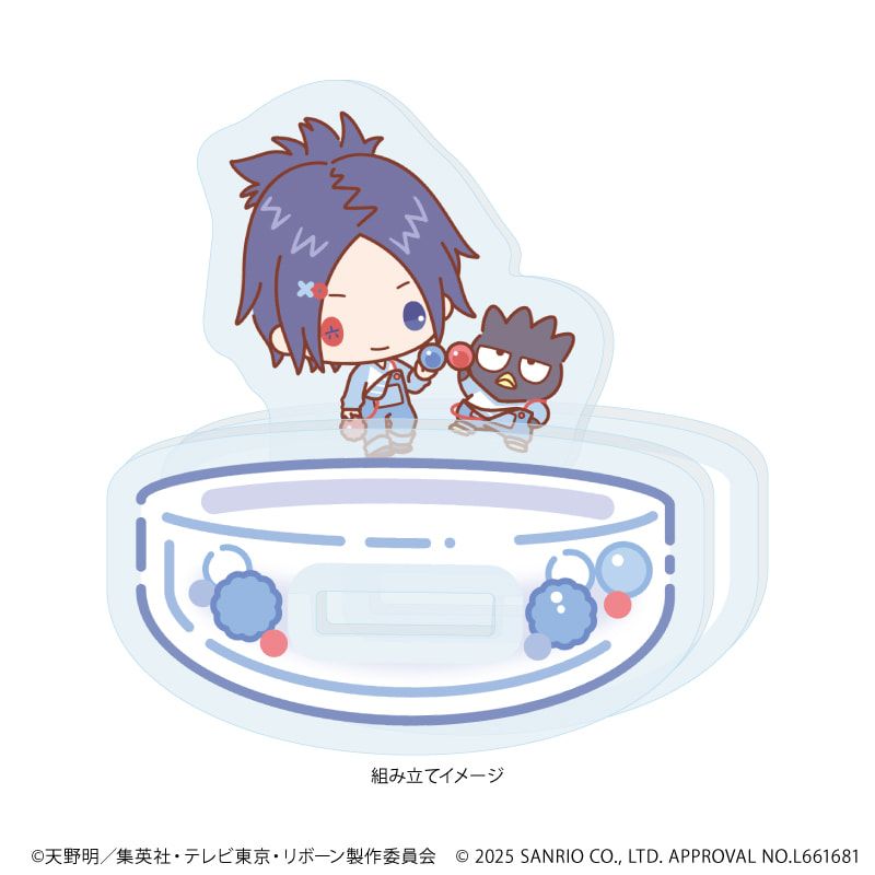 ゆらゆらアクリルスタンド「家庭教師ヒットマンREBORN!×SANRIO CHARACTERS」06/六道骸×バッドばつ丸(コラボイラスト)