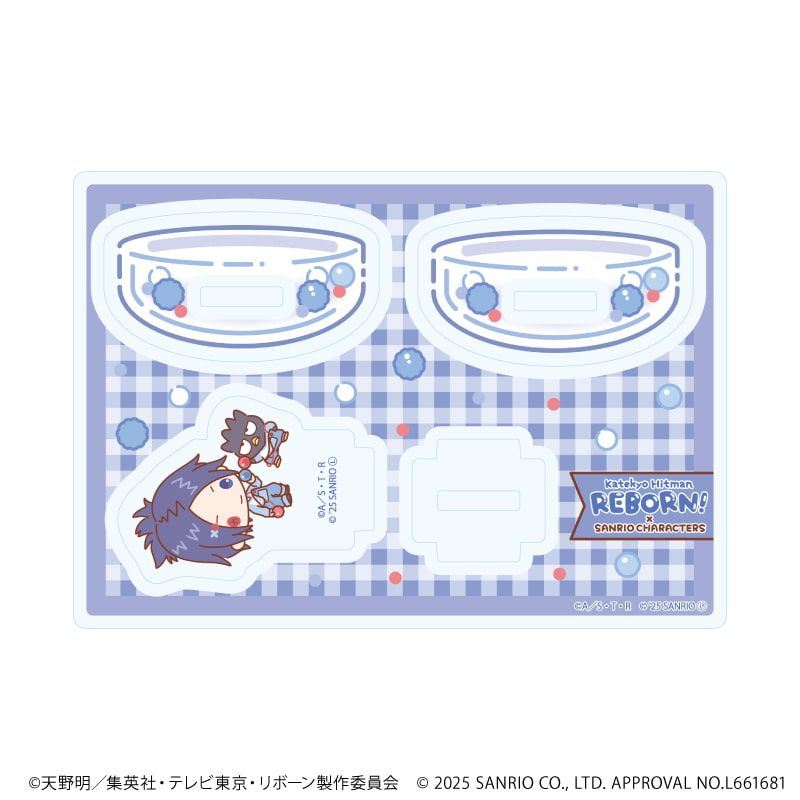 ゆらゆらアクリルスタンド「家庭教師ヒットマンREBORN!×SANRIO CHARACTERS」06/六道骸×バッドばつ丸(コラボイラスト)