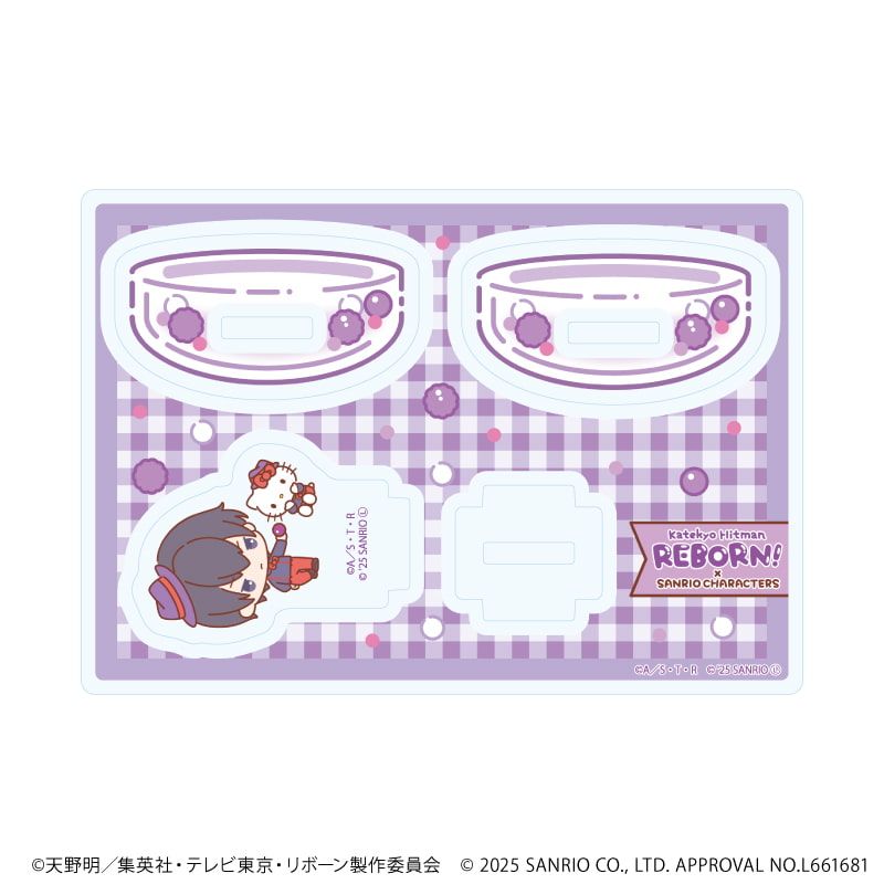 ゆらゆらアクリルスタンド「家庭教師ヒットマンREBORN!×SANRIO CHARACTERS」05/雲雀恭弥×ハローキティ(コラボイラスト)