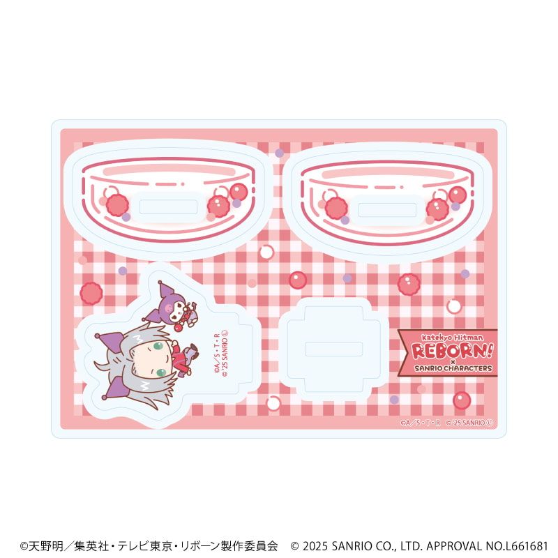 ゆらゆらアクリルスタンド「家庭教師ヒットマンREBORN!×SANRIO CHARACTERS」03/獄寺隼人×クロミ(コラボイラスト)