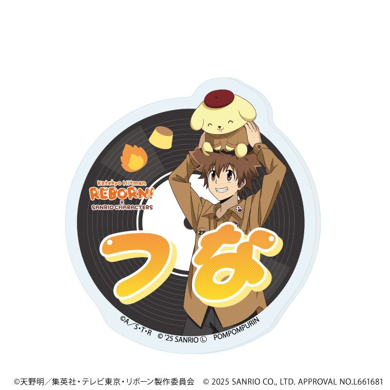 おなまえプレートバッジ「家庭教師ヒットマンREBORN!×SANRIO CHARACTERS」01/コンプリートセット(全11種)(コラボイラスト)