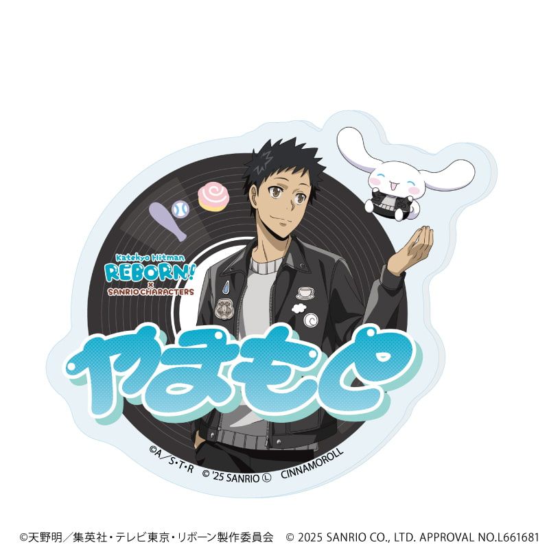 おなまえプレートバッジ「家庭教師ヒットマンREBORN!×SANRIO CHARACTERS」01/コンプリートセット(全11種)(コラボイラスト)