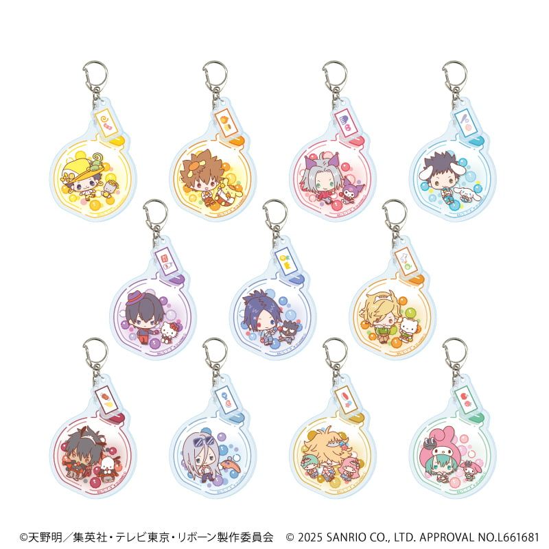 パーツ付きアクリルキーホルダー「家庭教師ヒットマンREBORN!×SANRIO CHARACTERS」01/ブラインド(11種)(コラボイラスト)