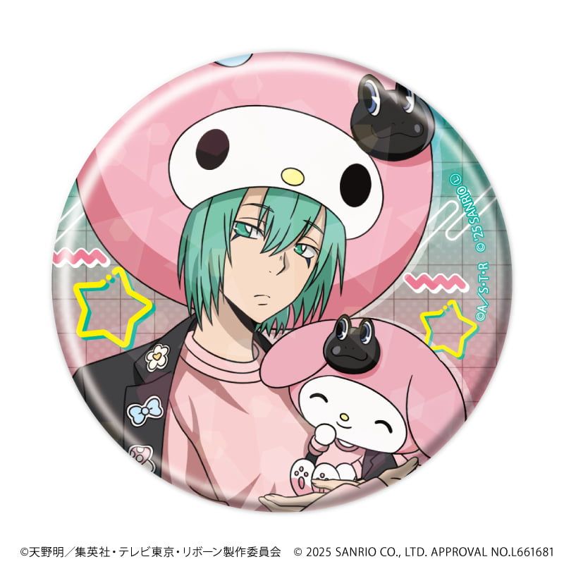 ホログラム缶バッジ(57mm)「家庭教師ヒットマンREBORN!×SANRIO CHARACTERS」01/ブラインド(11種)(コラボイラスト)