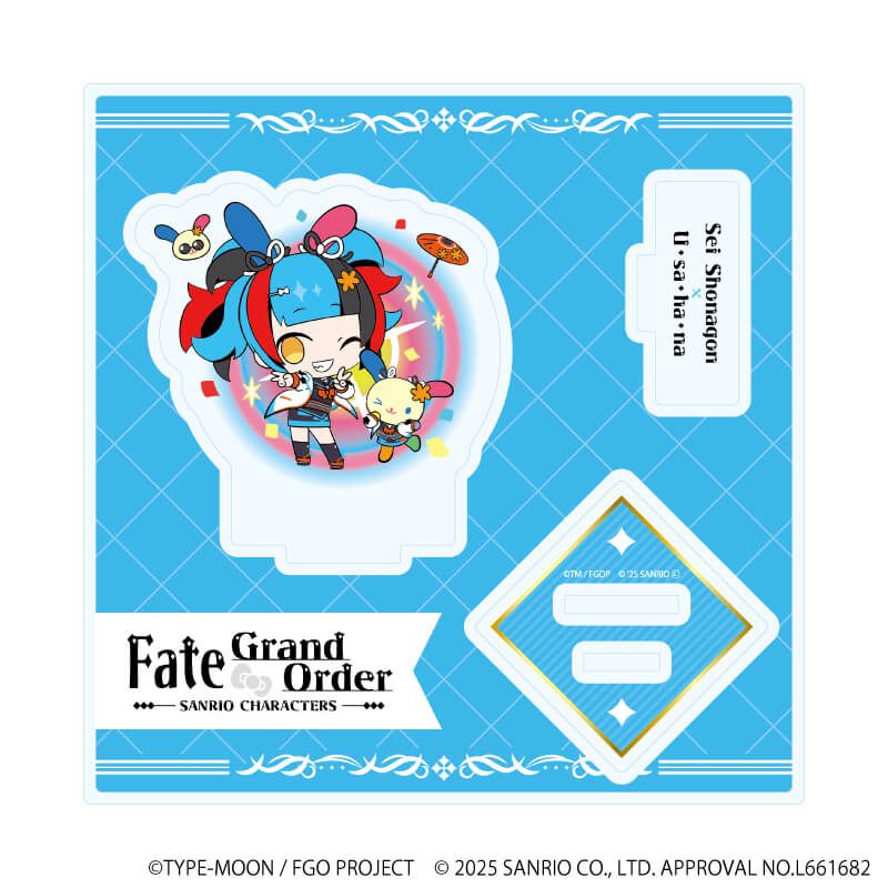 アクリルスタンドプレート「Fate/Grand Order×サンリオキャラクターズ」28/清少納言×ウサハナ(コラボイラスト)