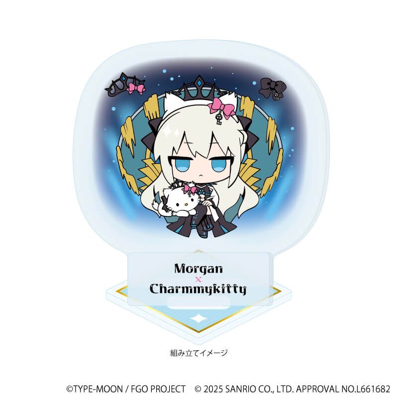 アクリルスタンドプレート「Fate/Grand Order×サンリオキャラクターズ」26/モルガン×チャーミーキティ(コラボイラスト)