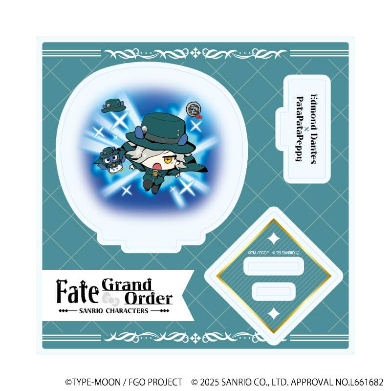 アクリルスタンドプレート「Fate/Grand Order×サンリオキャラクターズ」18/巌窟王×パタパタペッピー(コラボイラスト)