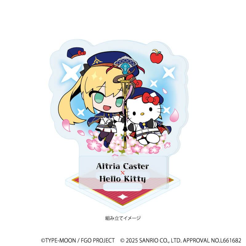 アクリルスタンドプレート「Fate/Grand Order×サンリオキャラクターズ」16/アルトリア・キャスター×ハローキティ(コラボイラスト)