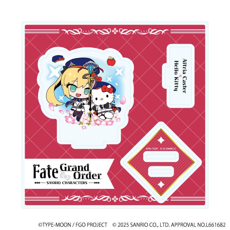 アクリルスタンドプレート「Fate/Grand Order×サンリオキャラクターズ」16/アルトリア・キャスター×ハローキティ(コラボイラスト)
