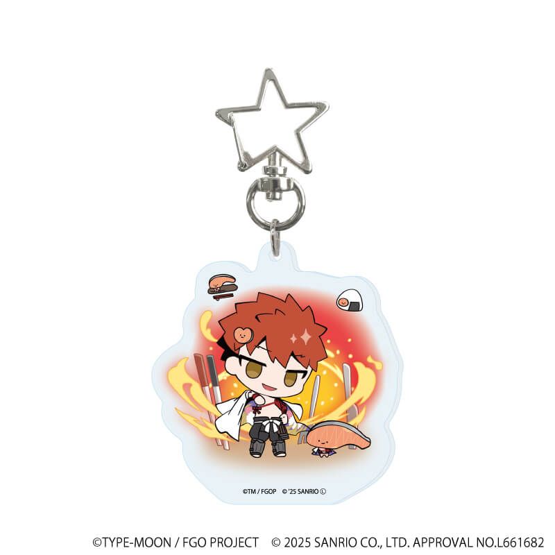 星型ナスカンアクリルキーホルダー「Fate/Grand Order×サンリオキャラクターズ」03/コンプリートセット(全8種)(コラボイラスト)