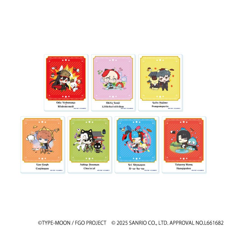 アクリルカード「Fate/Grand Order×サンリオキャラクターズ」04/コンプリートセット(全7種)(コラボイラスト)