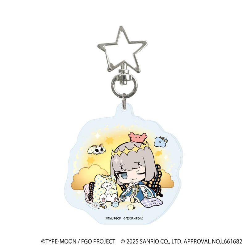 星型ナスカンアクリルキーホルダー「Fate/Grand Order×サンリオキャラクターズ」03/ブラインド(8種)(コラボイラスト)